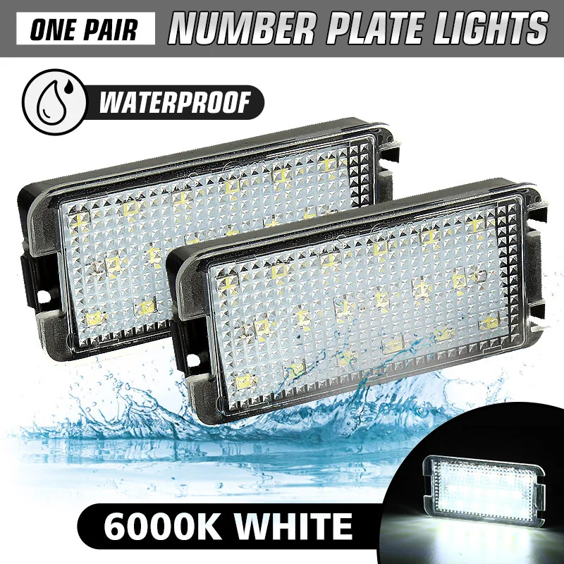 2pcs Car LED Number License Plate Light Lamp For Seat Ibiza 6L ab Altea Arosa Cordoba MK1 MK2 Leon Toledo III 2004-2009 - купить по