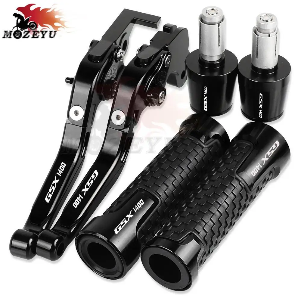 

GSX 1400 Motorcycle Aluminum Brake Clutch Levers Handlebar Hand Grips ends For SUZUKI GSX1400 2010 2011 2012 2013 2014 2015 2016