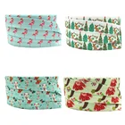 10 ярдов, 16 мм, Рождественский принт, фламинго, снеговик, лама, складывающаяся эластичная лента для волос ручной работы, аксессуары сделай сам, украшение для вечерние, лента