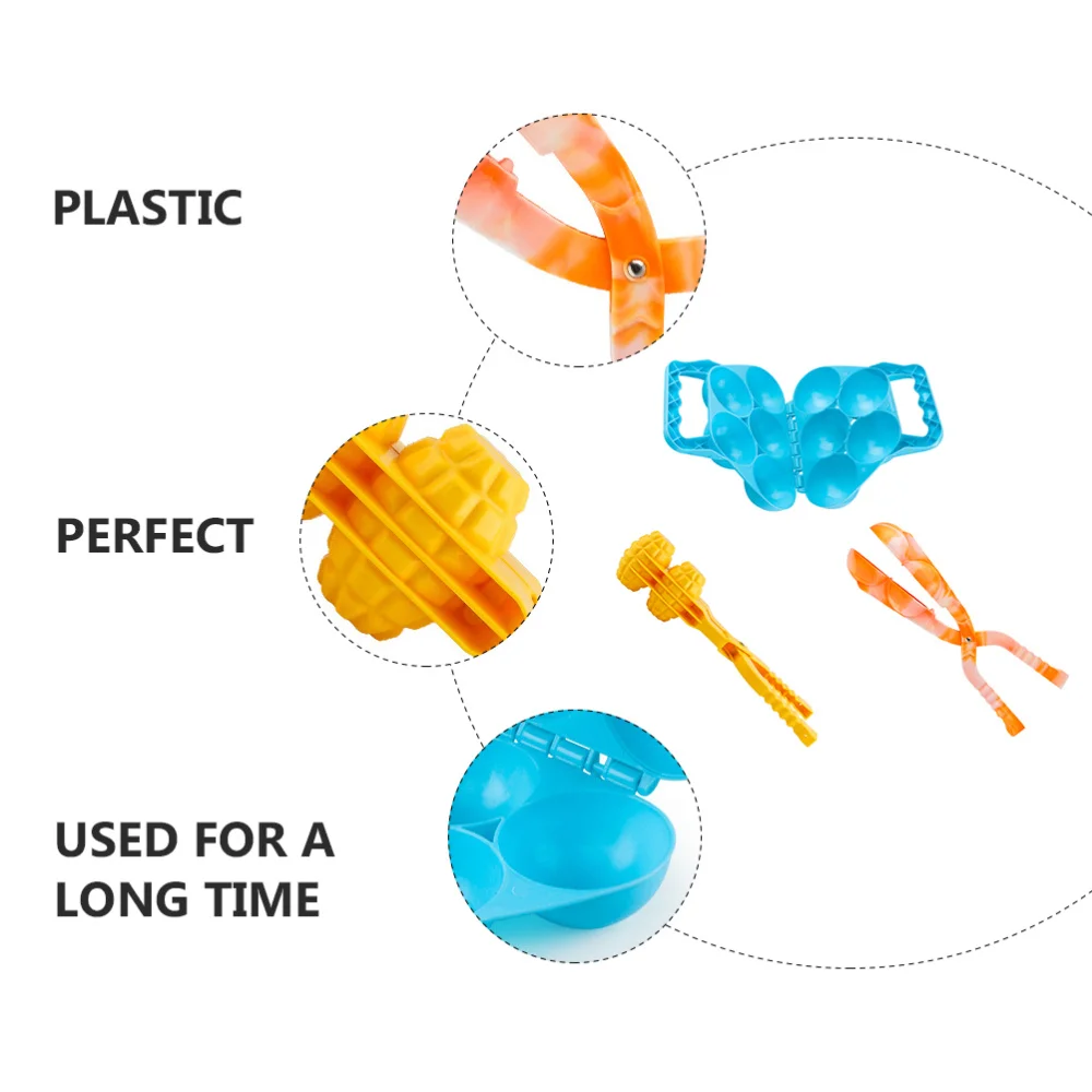 

3Pcs Creative Snow Fighting Tool Kids Playing Snow Sand Plaything Random Color