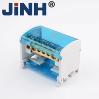 factory direct sell 207 2 bus bar power din rail distribution terminal block electric connector box