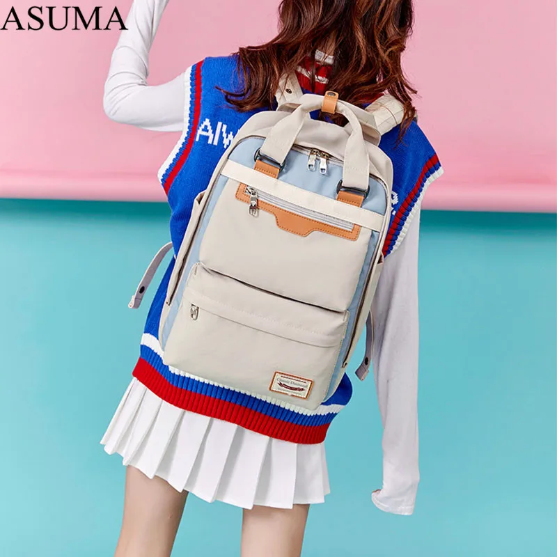 2019 новые женские популярные холщовые рюкзаки ярких цветов водонепроницаемые