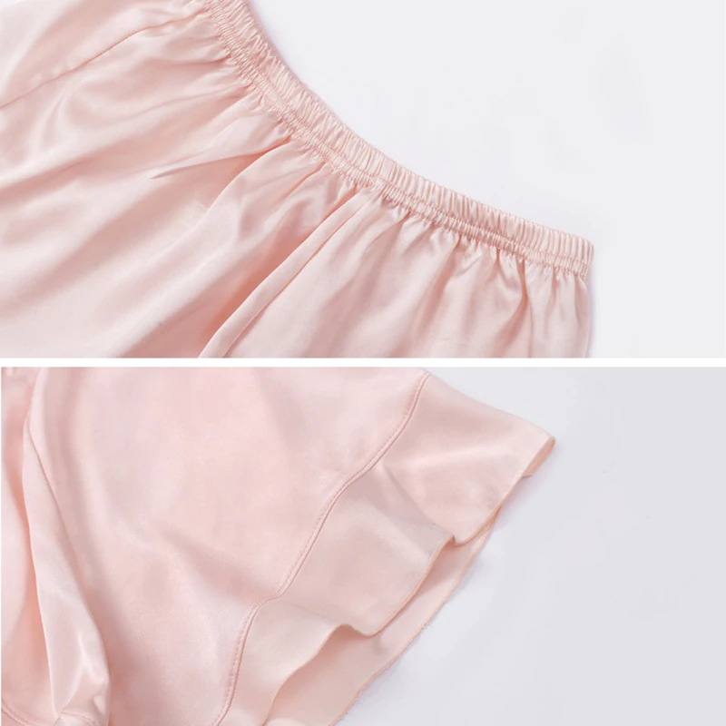 

Elegance Satin Safety Short Pants Women Lace Underwear Short Tights Soft Seamless Female Safe Shorts Sexy Lingerie Plus Size