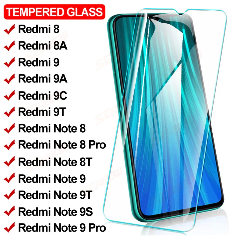 

11D Full Protective Glass For Xiaomi Redmi 9T 9 9A 9C 8 8A Screen Protector Glass Redmi Note 8 9 Pro 8T 9T 9S Tempered Film Case