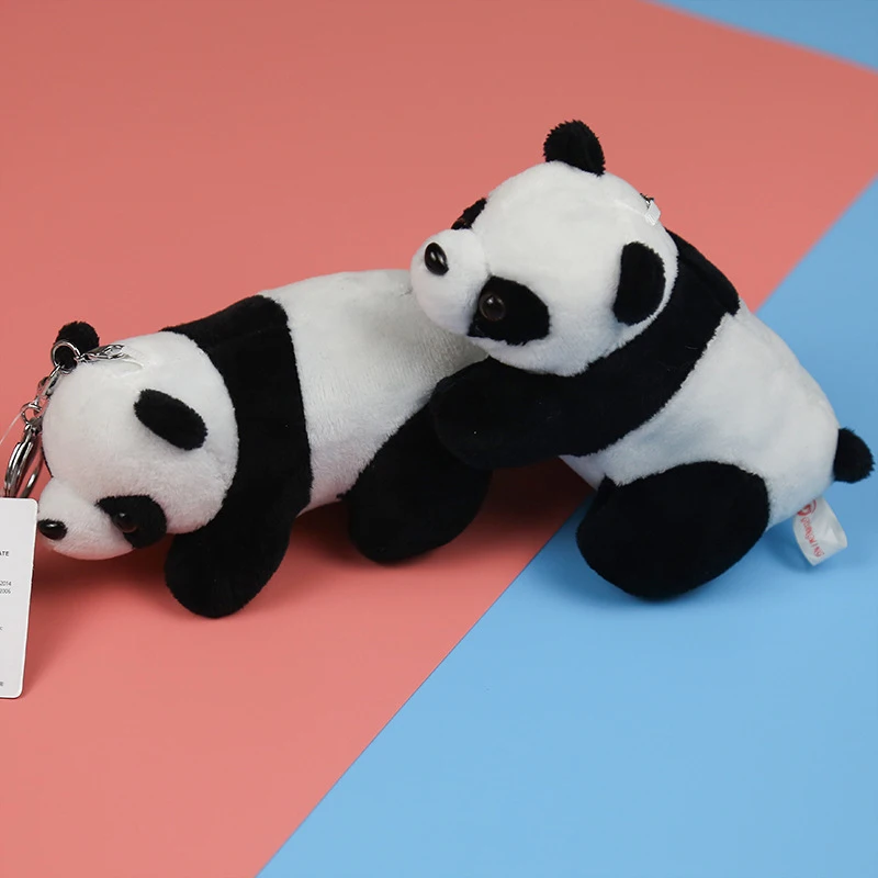 Новинка 10 см мультяшная панда плюшевый брелок забавная женская сумка мягкий для