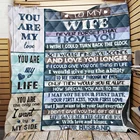 Жене, одеяло с надписью I Love You My Life, стеганое одеяло, подарки на день рождения, юбилей, лоскутный гобелен