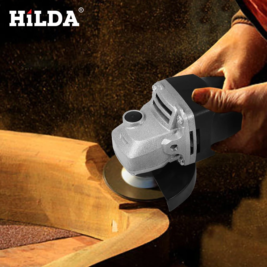 HILDA 910 Вт угловая шлифовальная машина электрический угловой электроинструмент для деревообработки с кабелем