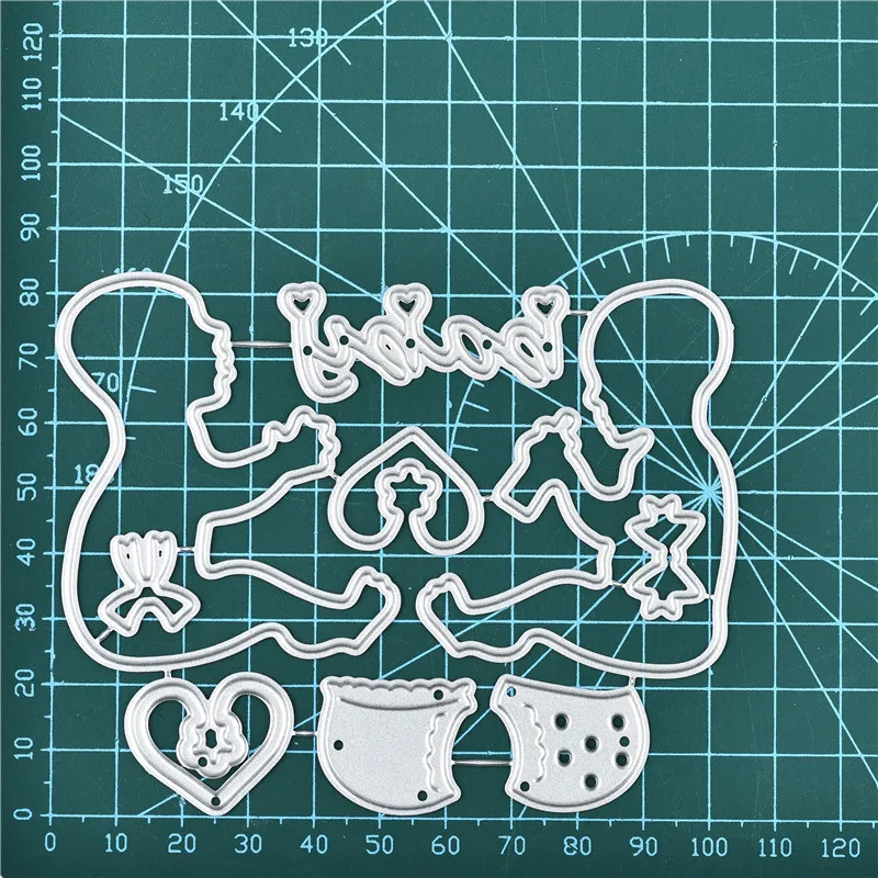 DiyArts два маленьких детей металлические режущие штампы новинка 2019 для