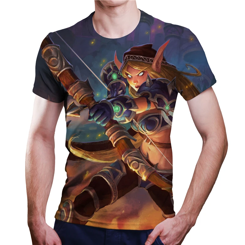 

2021 New Style Men'S Summer Magician Printed Short-Sleeved T-Shirt 3D Printing Casual Breathable Top Oversized T-Shirt 110-6XL