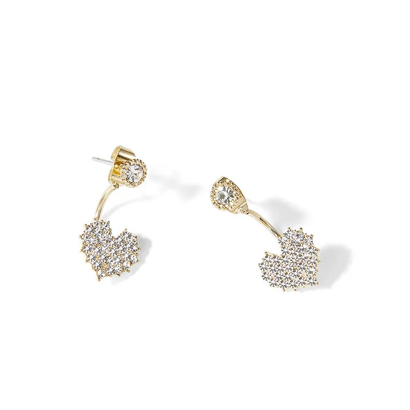 Женские серьги из розового золота 14 к ювелирное изделие натурального камня Bizuteria