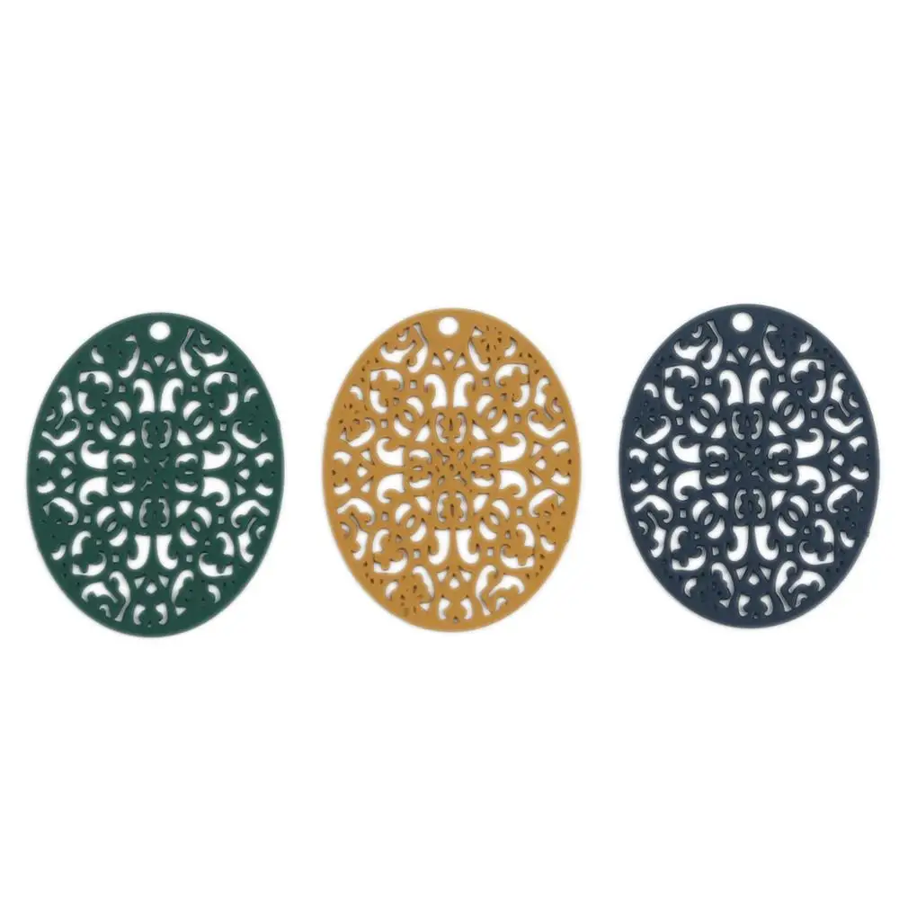 DoreenBeads 10 шт. модные медные филигранные штамповки Подвески армии разноцветные