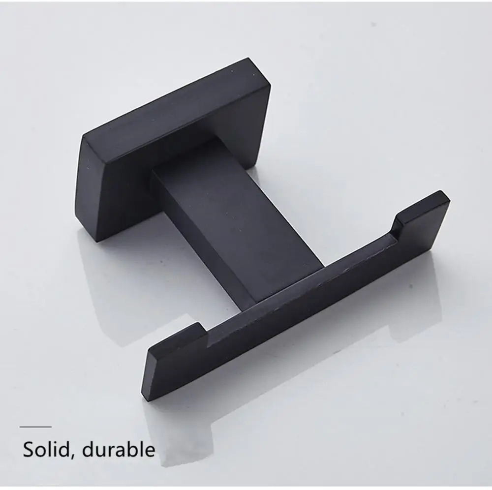 304 нержавеющая сталь без дырочек скандинавский черный крючок для ванной двери