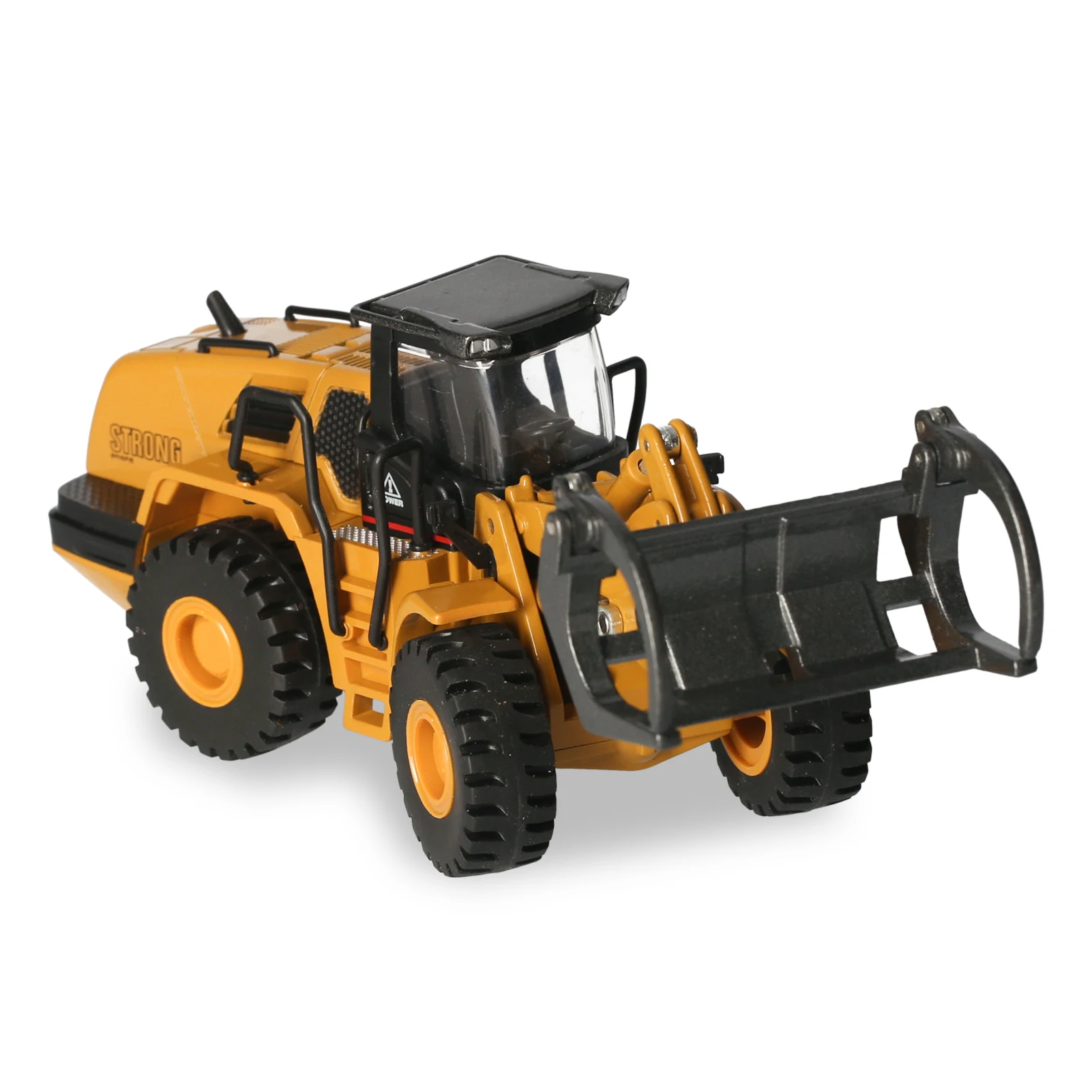 Модель грузовика HUINA 1716 для захвата древесины металлическая Инженерная машина 1/50