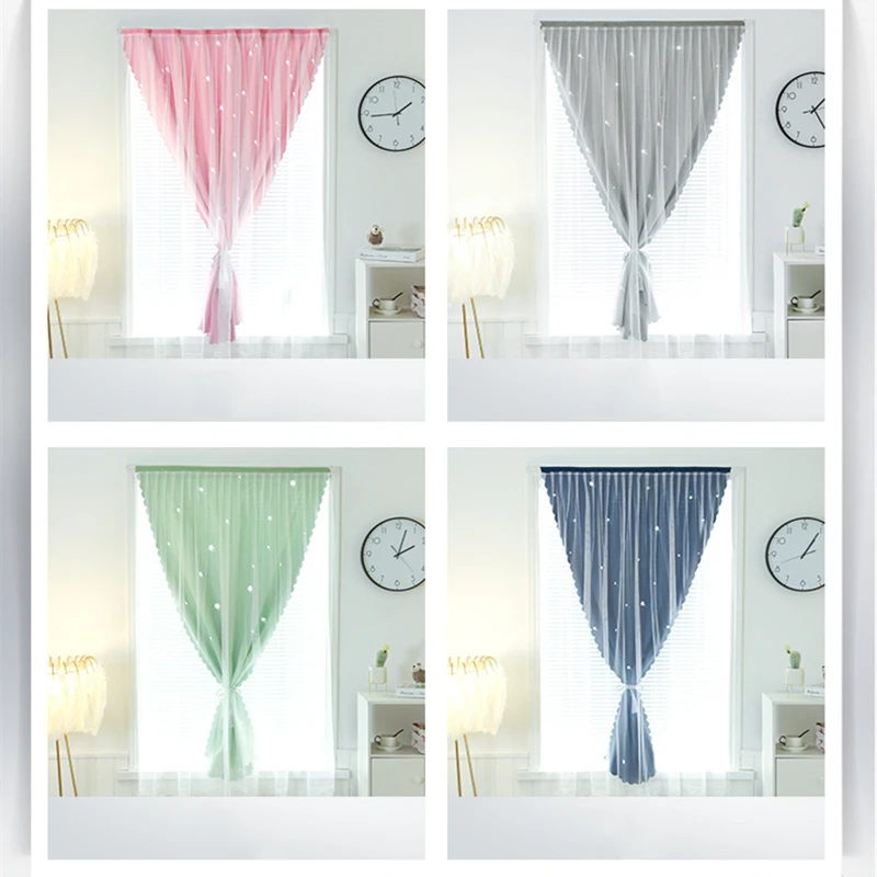 

No need to perforate Velcro curtains, shading, anti-ultraviolet light gauze, easy to install curtains, used for family bedroom