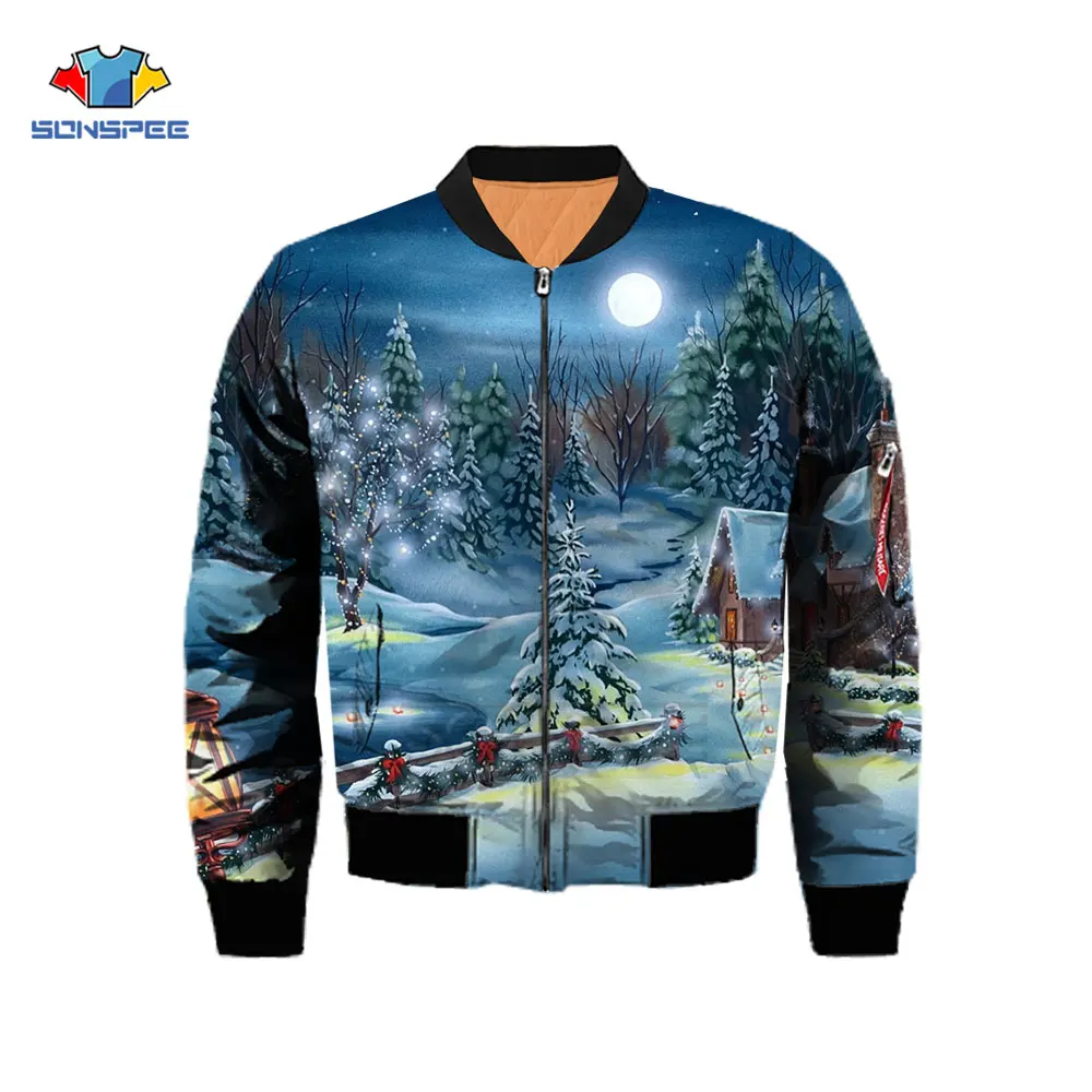 

Мужская винтажная Толстовка SONSPEE с графическим рисунком для новогодних праздников, одежда с принтом масляного пейзажа, Женская куртка с мул...