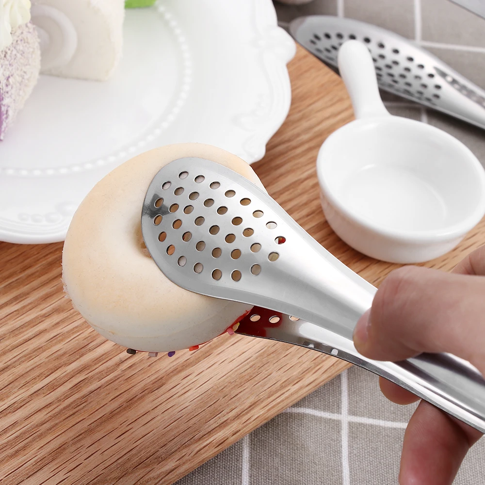 1 шт. многофункциональные щипцы для пищи из нержавеющей стали антипригарные