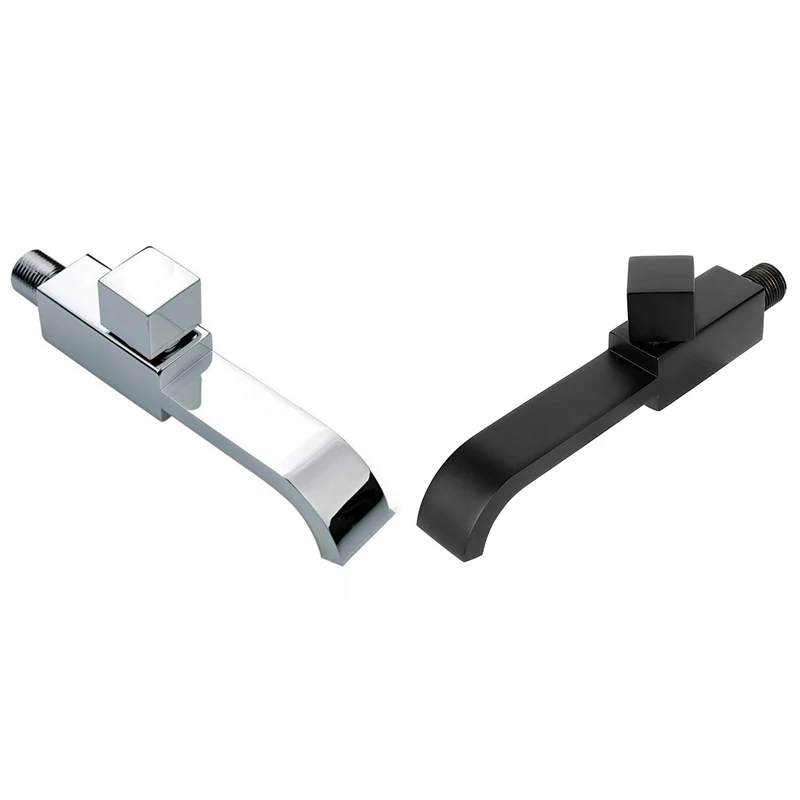 

LBER G1/2Inch Wall Mounted Wash Basin Sink Faucet Cold Water Tap Kitchen Bathroom Basin Square Faucet