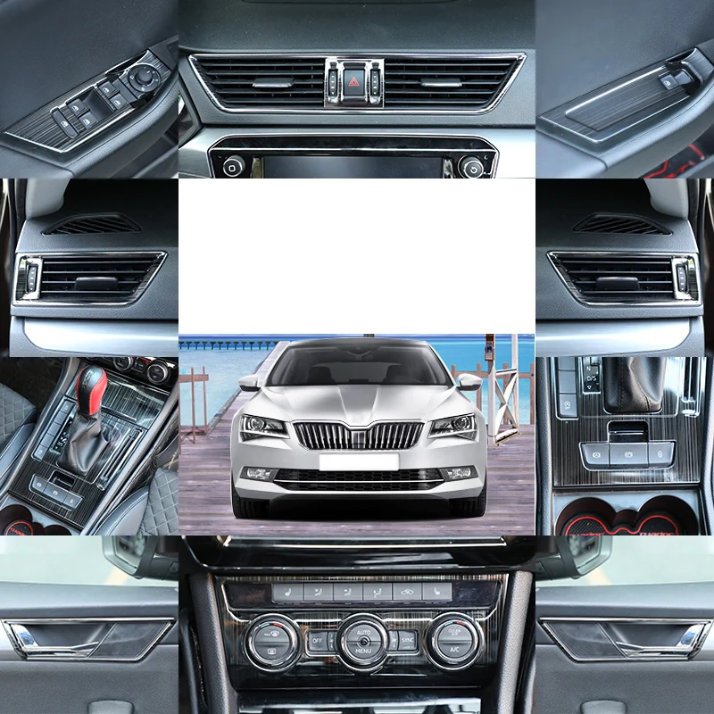 Центральное управление окошком Lsrtw2017 из нержавеющей стали для Skoda Superb 2016 2017 2018 2019