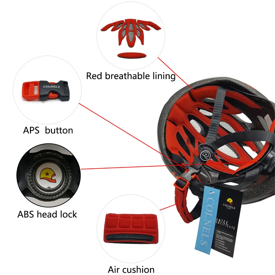 

Cycling Bicycle Helmet With Tail Light Warning Light Luminous Insect-proof Net MTB Bikes Road Sports Equipment Riding Safety Cap