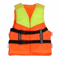 orange epe adult children life vest adjustable buckle buoyancy aid sailing swimming fishing boating kayak life jacket