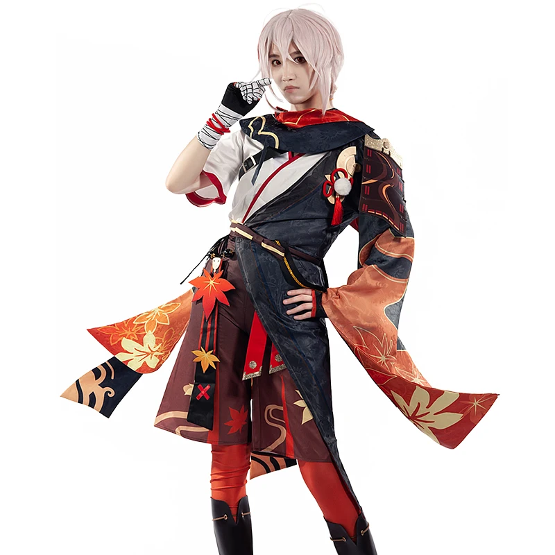 

Game Genshin Impact Kaedehara Kazuha Cosplay Costume Men Halloween Unifom