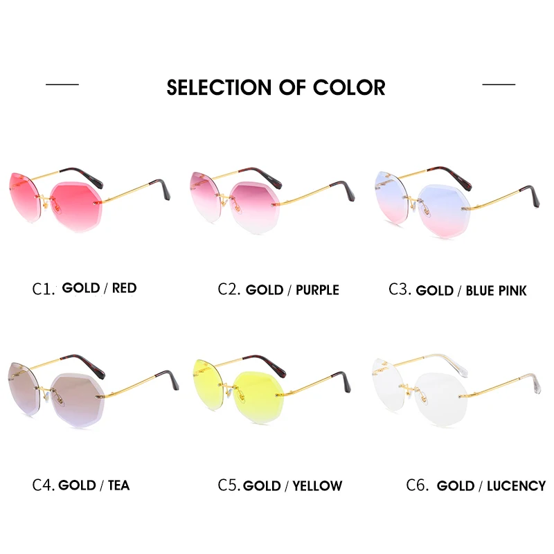 2019 новые винтажные солнцезащитные очки пилота женские без оправы для