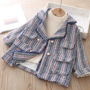 Зимняя куртка для девочек, утепленная одежда для маленьких девочек, куртки с длинным рукавом, Детская верхняя одежда для младенцев