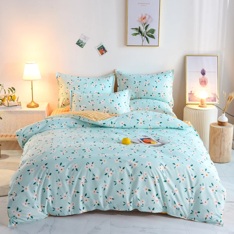 

Bedding Set Cartoon Duvet Cover Animal for Kids Girls 3/4pcs Rainbow Bedspreads BeddingOutlet Fashion New Printing Bed Linens