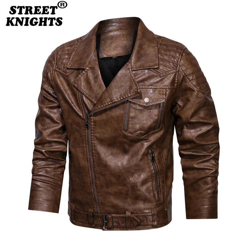 Мужская винтажная куртка-бомбер из ПУ кожи со съемным капюшоном | одежда