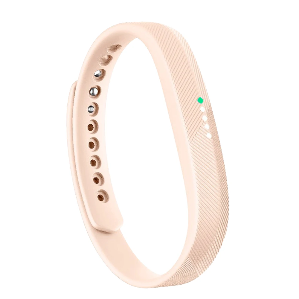 pink Baaletc для Fitbit Flex 2 Band 6 цветов Мягкая силиконовая лента ремешок для Fibit Flex 2 браслет аксессуары маленький большой - Цвет: pink