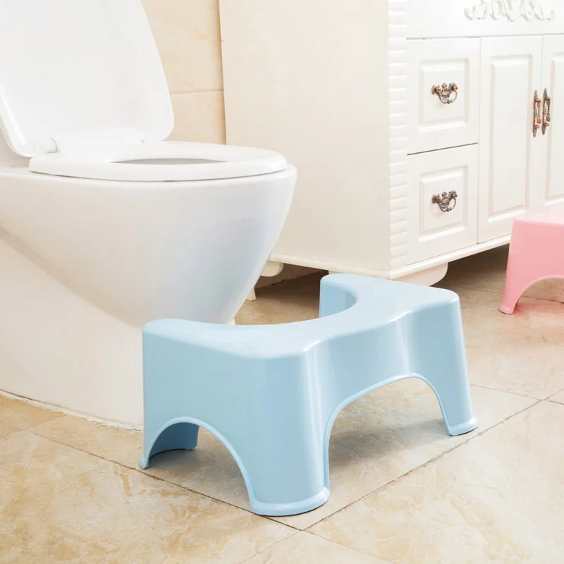 Унитаз сидячий табурет нескользящий для дома ванной комнаты утолщенный