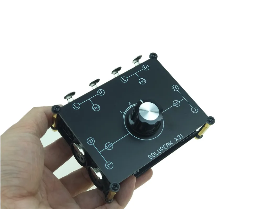 Селектор источников сигнала SOLUPEAK X31 3(1)-in-1(3)-Out XLR Балансирующий стерео аудио