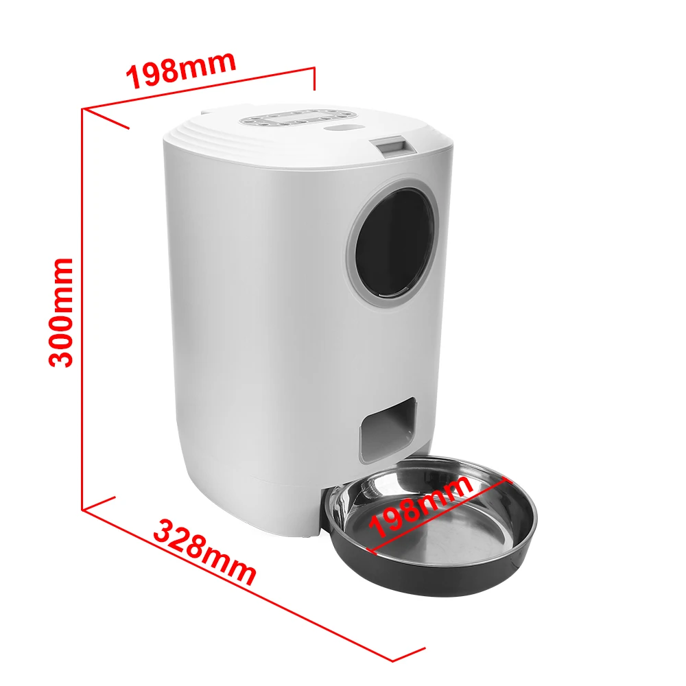 Автоматический диспенсер для корма кошек с ЖК-дисплеем таймер чаша домашних