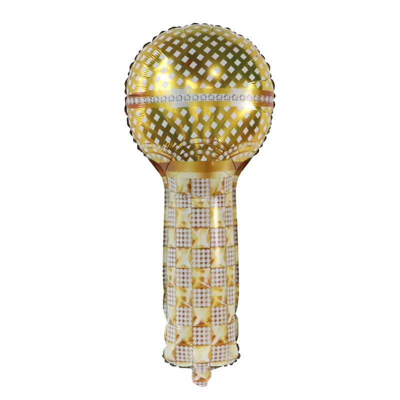 

10/50pcs Microphone Karaoke Inflatable Balloons Speaker For 80s 90s Party Decoration Rapper Hip Hop Birthday Party Music Globos