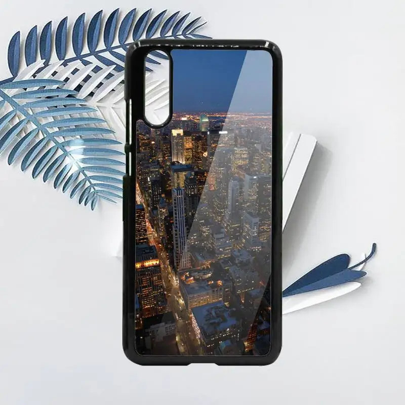

New York City building Phone Case PC For Samsung galaxy S note 8 9 20 10 e lite2019 plus pro ultra