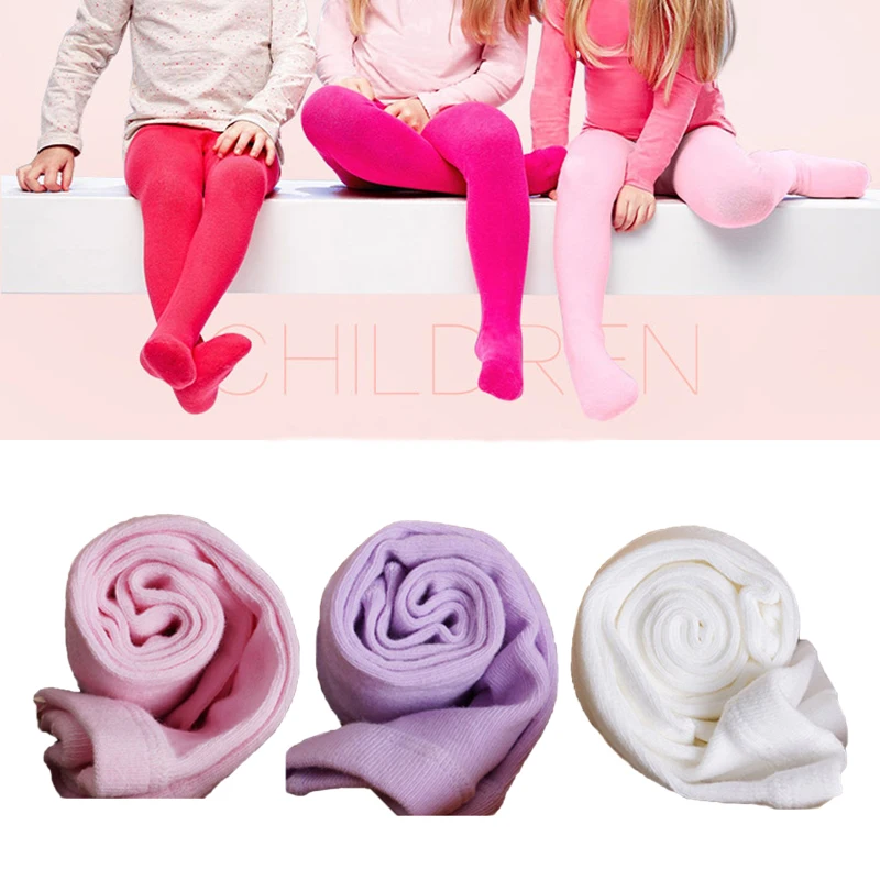 Осенние мягкие хлопковые колготки для маленьких девочек новорожденных одежда