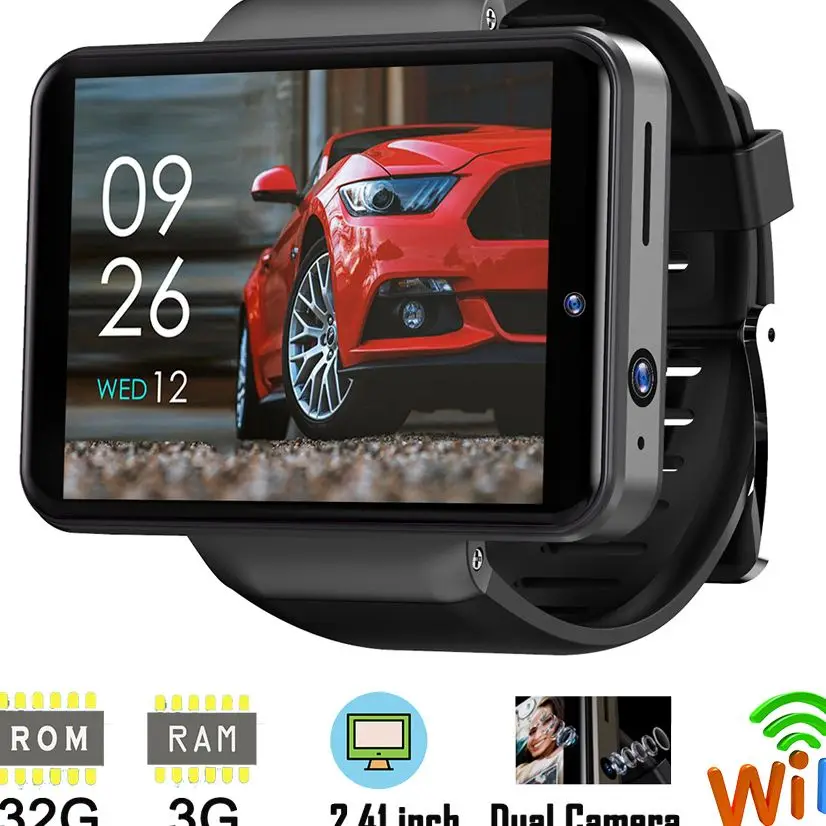 

Смарт-часы DM101 Max S, 4G, Android 2021, 4 ядра, 3 + 32 ГБ, IP67, 2,4 дюйма