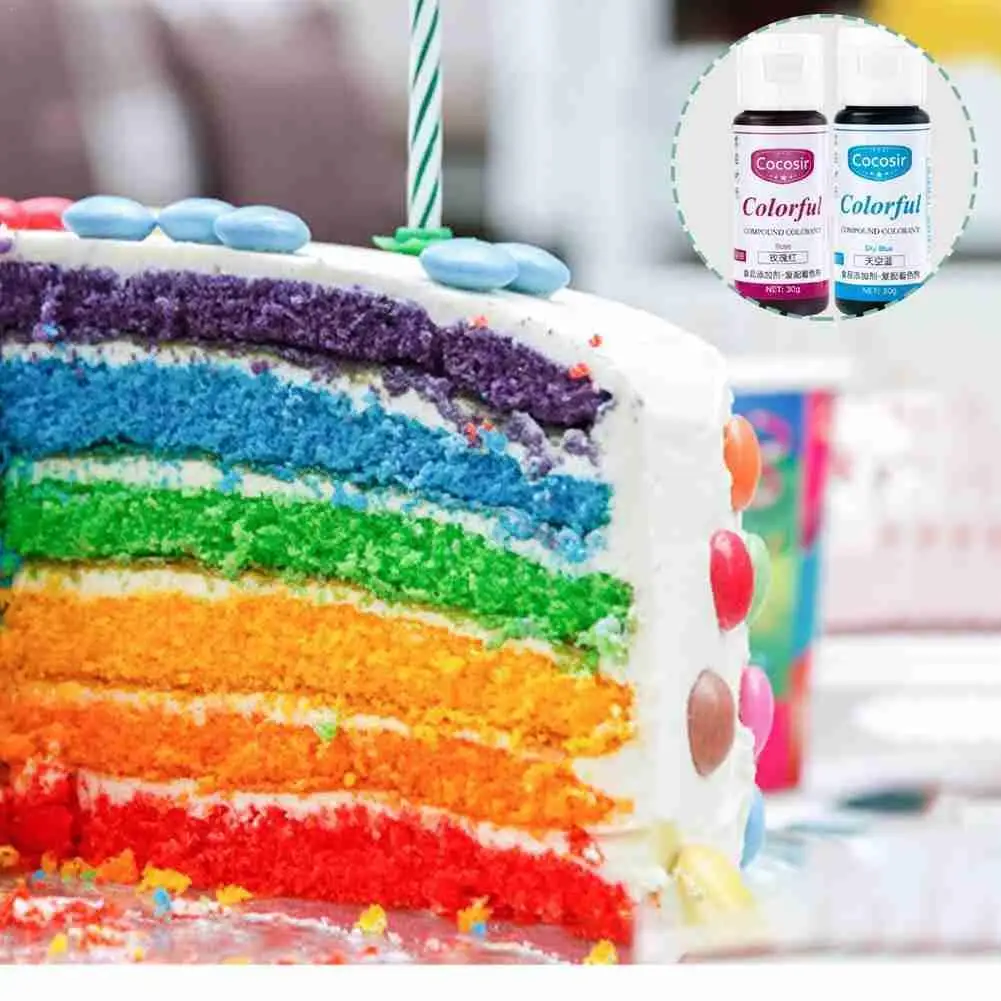 1 шт. пищевой цветной гель для выпечки помадки и приготовления