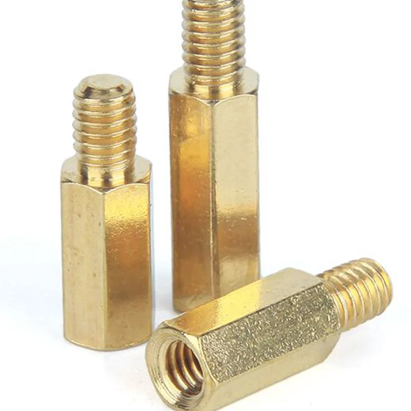 100 יח'\חבילה M3 * L (4-60) + 6 hex פליז spacer זכר נקבה stand off ברגים לוח הרבעה עמודת משושה