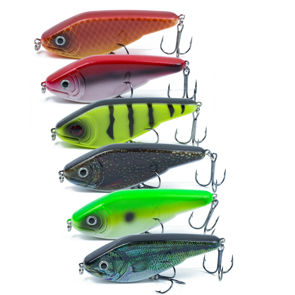 Jerkbait For pike Bait For Musky Pike Fishing Lures 90mm/26G Fishing Bait Slow Sinking Wobblers Artificial Lures Rattlin Vib