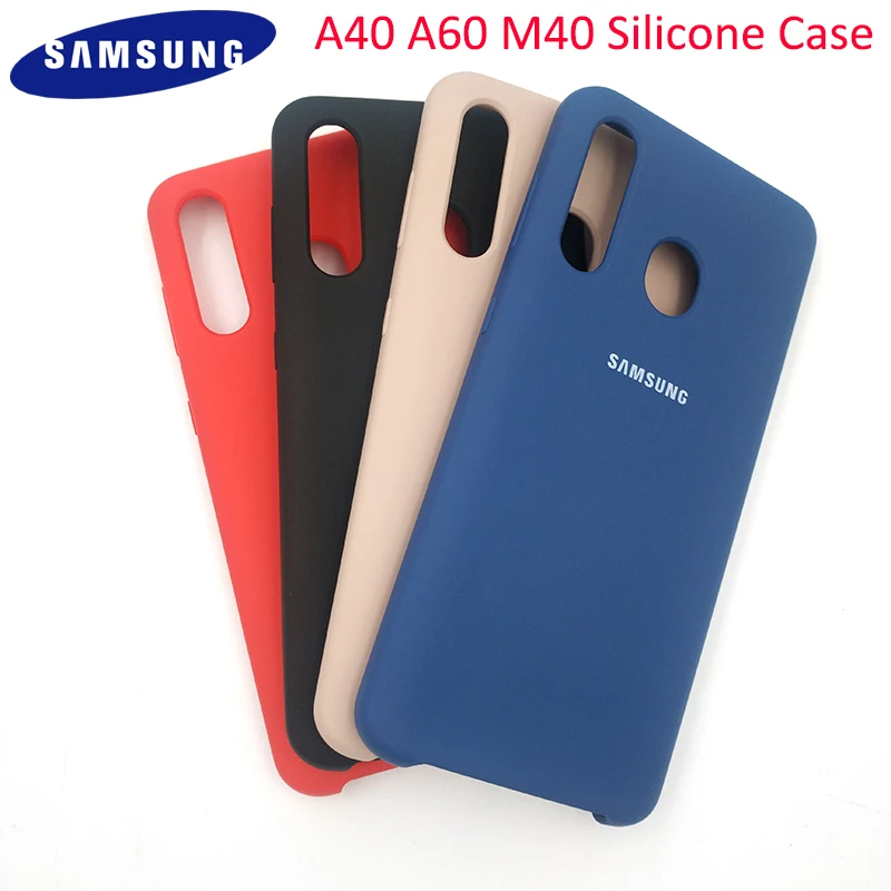 Мягкий чехол из жидкого силикона для Samsung A40 защитная задняя крышка корпуса Galaxy A10