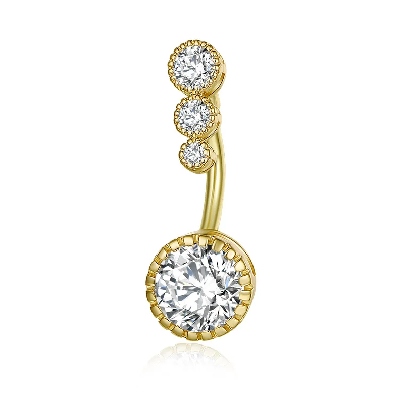 

Round Crystal Belly Piercing Button Rings Drop Dangle Navel Rings Nombril Ombligo Ring Women Men Body Jewelry belly piercing
