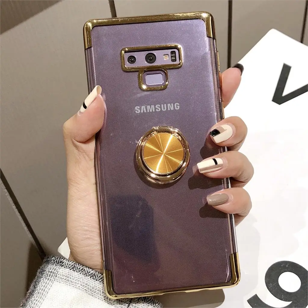 Роскошный автомобильный магнитный держатель чехол для samsung galaxy note 9 j7 j5 2017 j2 prime a9 a7