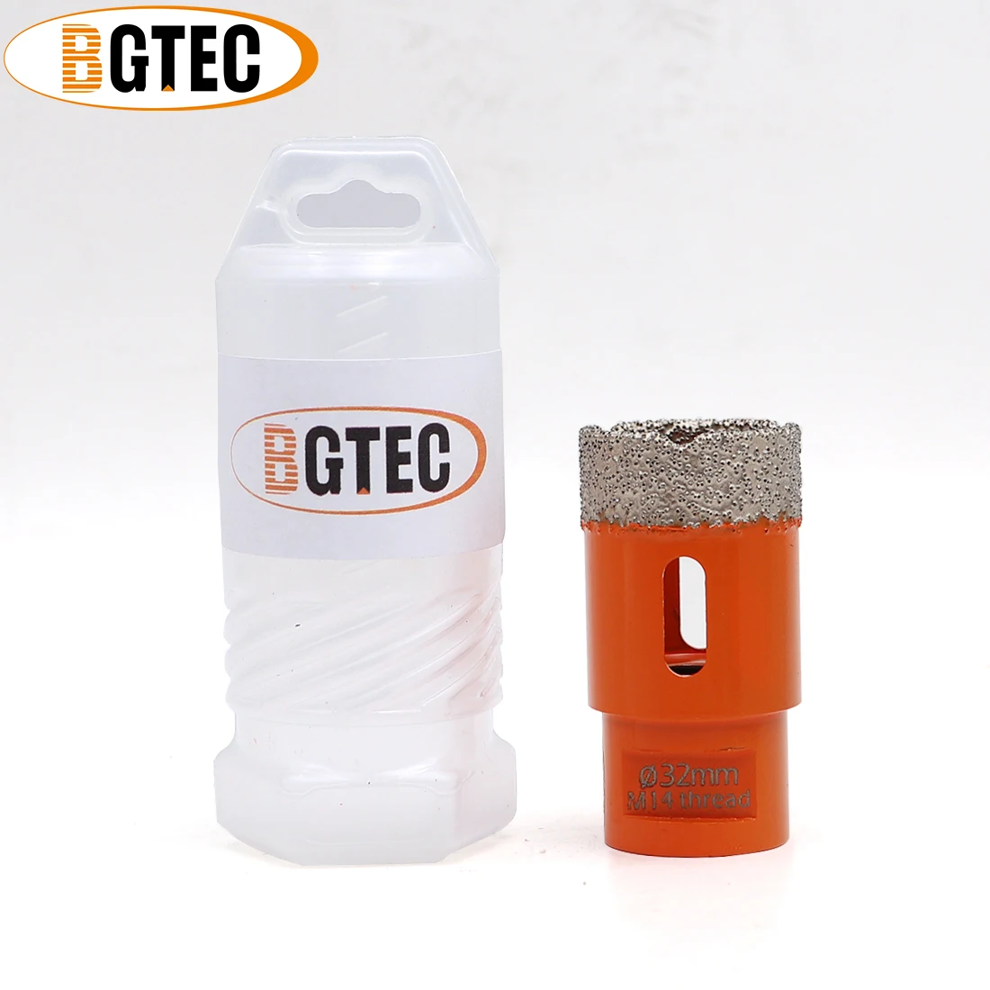 Коронка BGTEC диаметром 32 мм для вакуумного сверления алмазных насадок