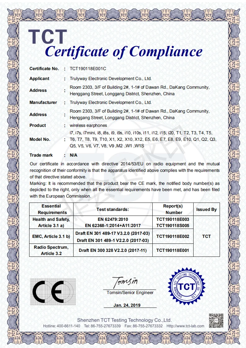 

TRULYPLUS Noise Cancelling Sports BT Headset Over-Ear Headband Foldable wireless headphones with Microphone