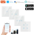 TuyaSmart Life, WiFi, умный светильник, сенсорный, беспроводной, Wifi, пульт дистанционного управления, настенный выключатель для умного дома Alexa Google EUUK