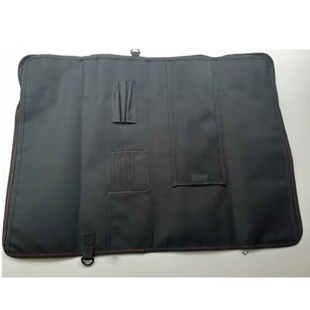 

Professional Chef Case Roll Bag Chef Bag Cutlery Holder Organizer (Black)