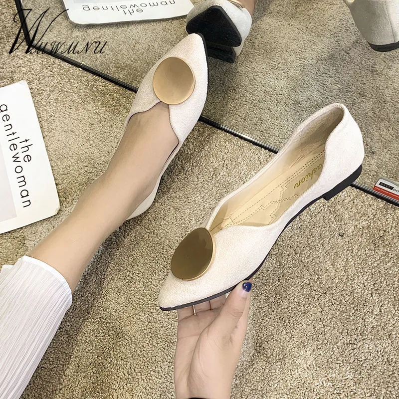 Туфли женские классические заостренный носок плоская подошва удобные