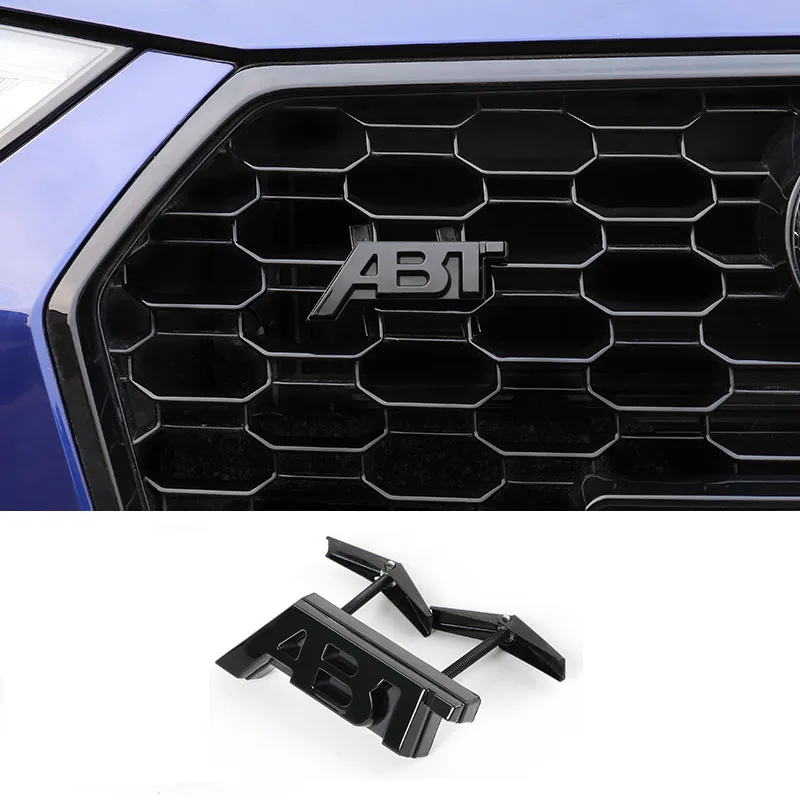 3D сотовый ABT-значок на гриль для AUDl A3 V8 A4 A5 A6 A7 A8 RS3 RS4 RS5 сотовая бленда шестигранная