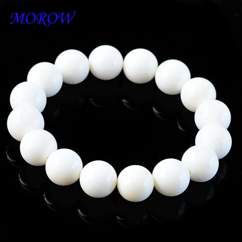 Женские и мужские браслеты с бусинами MOROW модные белые ручной работы из